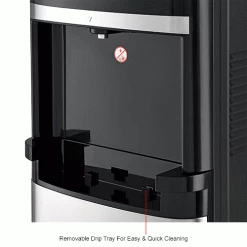 Global Industrial® Tri-Temp Non-Filtered Water Dispenser, Black With Stainless -Pumps Sales 670435IN 2wco