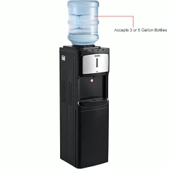 Global Industrial® Tri-Temp Top Load Water Dispenser, Black -Pumps Sales 670437IN 4wco
