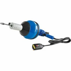 Global Industrial Electric Auto-Feed Handheld Drain Cleaner For 3/4"-3"ID, 5/16"x25' Cable -Pumps Sales 670462 02