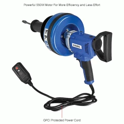 Global Industrial Electric Handheld Drain Cleaner For 3/4"-3"ID, 0-500 RPM, 3 Cables 14 Global Industrial Electric Handheld Drain Cleaner For 3/4"-3"ID, 0-500 RPM, 3 Cables -Pumps Sales 670465IN 1wco