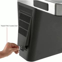 Refrigerated Drinking Fountain, Filtered, Graphite/Stainless Steel, by Global Industrial™ -Pumps Sales 761217IN 4wco