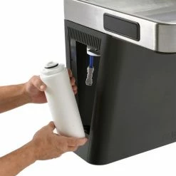 Refrigerated Drinking Fountain, Filtered, Graphite/Stainless Steel, by Global Industrial™ -Pumps Sales 761217 04