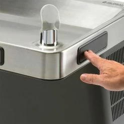 Refrigerated Drinking Fountain, Filtered, Graphite/Stainless Steel, by Global Industrial™ -Pumps Sales 761217 09