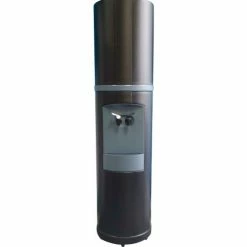 Aquaverve Fahrenheit Model Commercial Room Temp/Cold Bottled Water Cooler - Black W/ Blue Trim