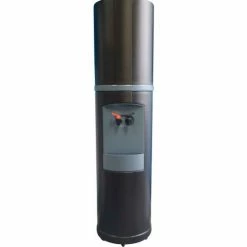 Aquaverve Fahrenheit Model Commercial Hot/Cold Bottled Water Cooler Dispenser - Black W/ Blue Trim