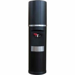 Aquaverve Fahrenheit Model Commercial Hot/Cold Bottled Water Cooler Dispenser - Black W/ Silver Trim