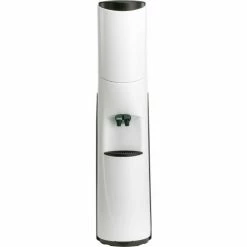Aquaverve Pacifik Model Commercial Room Temp/Cold Bottled Water Cooler - White W/ Black Trim