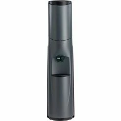 Aquaverve Pacifik Model Commercial Room Temp/Cold Bottled Water Cooler - Charcoal W/Black Trim