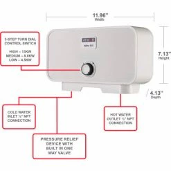 Atmor 800 240V 13 kW 2.25 GPM Point Of Use Tankless Electric Water Heater 22 Atmor 800 240V 13 kW 2.25 GPM Point Of Use Tankless Electric Water Heater -Pumps Sales AT 800 13 4a