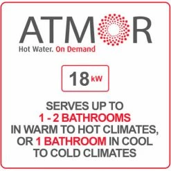 Atmor 912 240V 18 kW 3.73 GPM Tankless Electric Water Heater -Pumps Sales AT 912 18TP 1