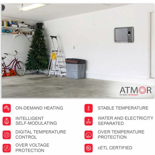 Atmor 912 240V 24 kW 4.65 GPM Tankless Electric Water Heater 14 Atmor 912 240V 24 kW 4.65 GPM Tankless Electric Water Heater - Image 12