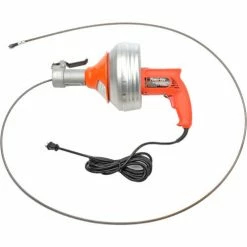 General Wire PV-D-WC Power-Vee Drain/Sewer Cleaning Machine W/ 25' x 5/16" Down Head Cable & Case -Pumps Sales B213925 02