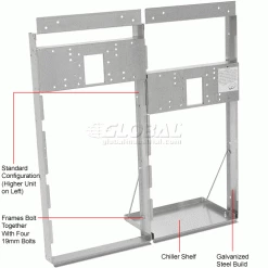 Elkay Mounting Frame For Soft Sides & SwirlFlo Two-Level Water Coolers - MF200 -Pumps Sales B384178 1wco