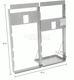 Elkay Mounting Frame For Soft Sides & SwirlFlo Two-Level Water Coolers - MF200 -Pumps Sales B384178 dim