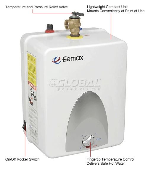 Eemax EMT2.5 Electric Mini Tank Water Heater - 2.5 gallon 120V Plug-In 12 Eemax EMT2.5 Electric Mini Tank Water Heater - 2.5 gallon 120V Plug-In - Image 11