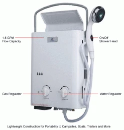 Eccotemp L5 Portable Outdoor Tankless Water Heater -Pumps Sales B602207 1wco