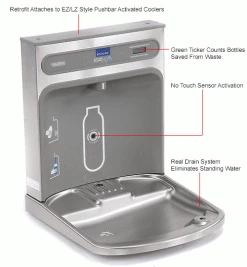 Elkay EZH2O Water Bottle Filling Retrofit Kit, Unfiltered -Pumps Sales B639787N 1wco