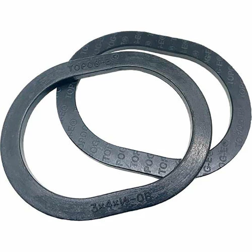 TOPOG-E Series 180 Handhole Gasket, 4" x 5" x 5/8", Black Rubber, Obround, 2 Pack 3 TOPOG-E Series 180 Handhole Gasket, 4" x 5" x 5/8", Black Rubber, Obround, 2 Pack