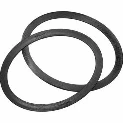 TOPOG-E Series 180 Manway Gasket, 9" x 14" x 1-1/4", Black Rubber, Elliptical, 2 Pack