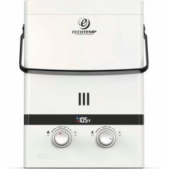 Eccotemp Luxé Outdoor Portable Tankless Water Heater with LED Display, 1.5 GPM 37.5K BTU