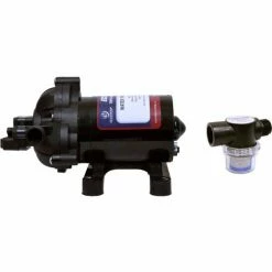 Eccotemp Luxé Outdoor Portable Tankless Water Heater, EccoFlo Diaphragm, Strainer,1.85 GPM, 12V Pump -Pumps Sales EL7 PS 10