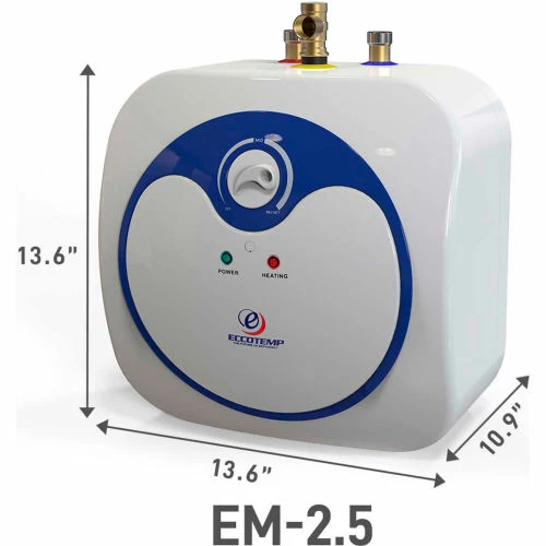 Eccotemp EM-2.5 Electric Mini Storage Tank Water Heater - 2.5 Gallon, 120V 7 Eccotemp EM-2.5 Electric Mini Storage Tank Water Heater - 2.5 Gallon, 120V - Image 5