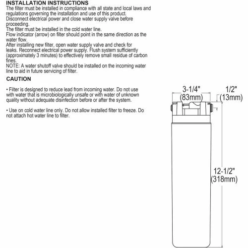 Elkay WaterSentry Plus Residential Replacement Filter - 750 Gallon 4 Elkay WaterSentry Plus Residential Replacement Filter - 750 Gallon - Image 2