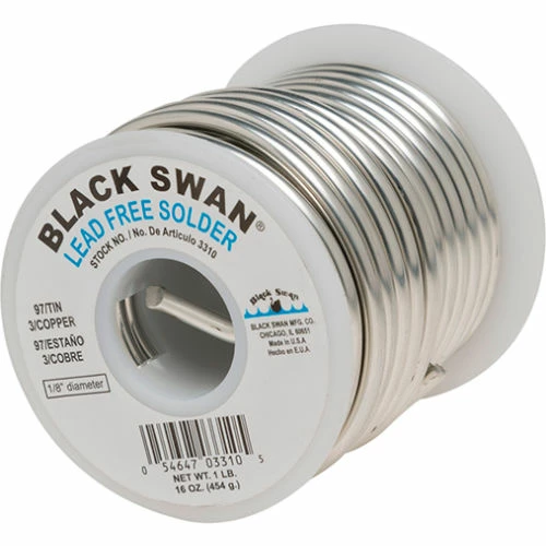 Black Swan Lead Free Solder, 1 lb - Pkg Qty 6 3 Black Swan Lead Free Solder, 1 lb - Pkg Qty 6
