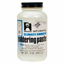 Hercules 10608 Climate Smooth Solder Paste Display Pack, Screw Cap With Brush 2 oz. - Pkg Qty 48