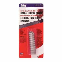 Oatey 21115 40/60 Acid Core Wire Solder .125" Gauge, 1 lb - Pkg Qty 10