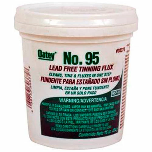 Oatey 30374 No. 95 Tinning Flux - Lead Free 1.7 oz. - Pkg Qty 12 3 Oatey 30374 No. 95 Tinning Flux - Lead Free 1.7 oz. - Pkg Qty 12