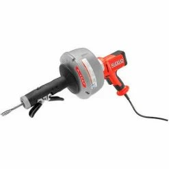 RIDGID® K-45 Manual Drain Cleaner W/Bulb Auger, 25'L x 5/16"W Cable