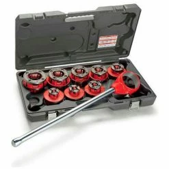 RIDGID® Model No. 00-R Exposed Ratchet Threader Set, NPT, 1/8"-1" Capacity