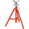 RIDGID® 56657 Vj-98 V Head Low Pipe Stand, 12 In Max. Pipe Capacity, 20 In -38 In -Pumps Sales RTC 56657