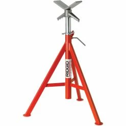 RIDGID® Model No. Vj-99 V Head High Pipe Stand, 12" Max. Pipe Capacity, 28"-53" H